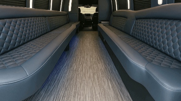 28 passenger party bus interior