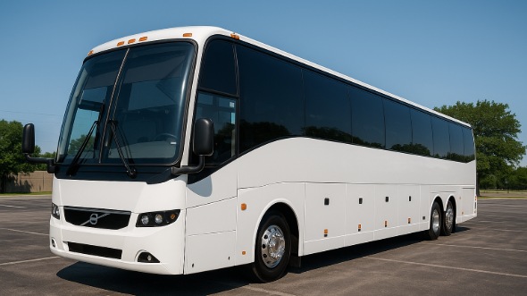 Exterior of Charter Bus Company Aurora's 40 Passenger Charter Bus in Aurora